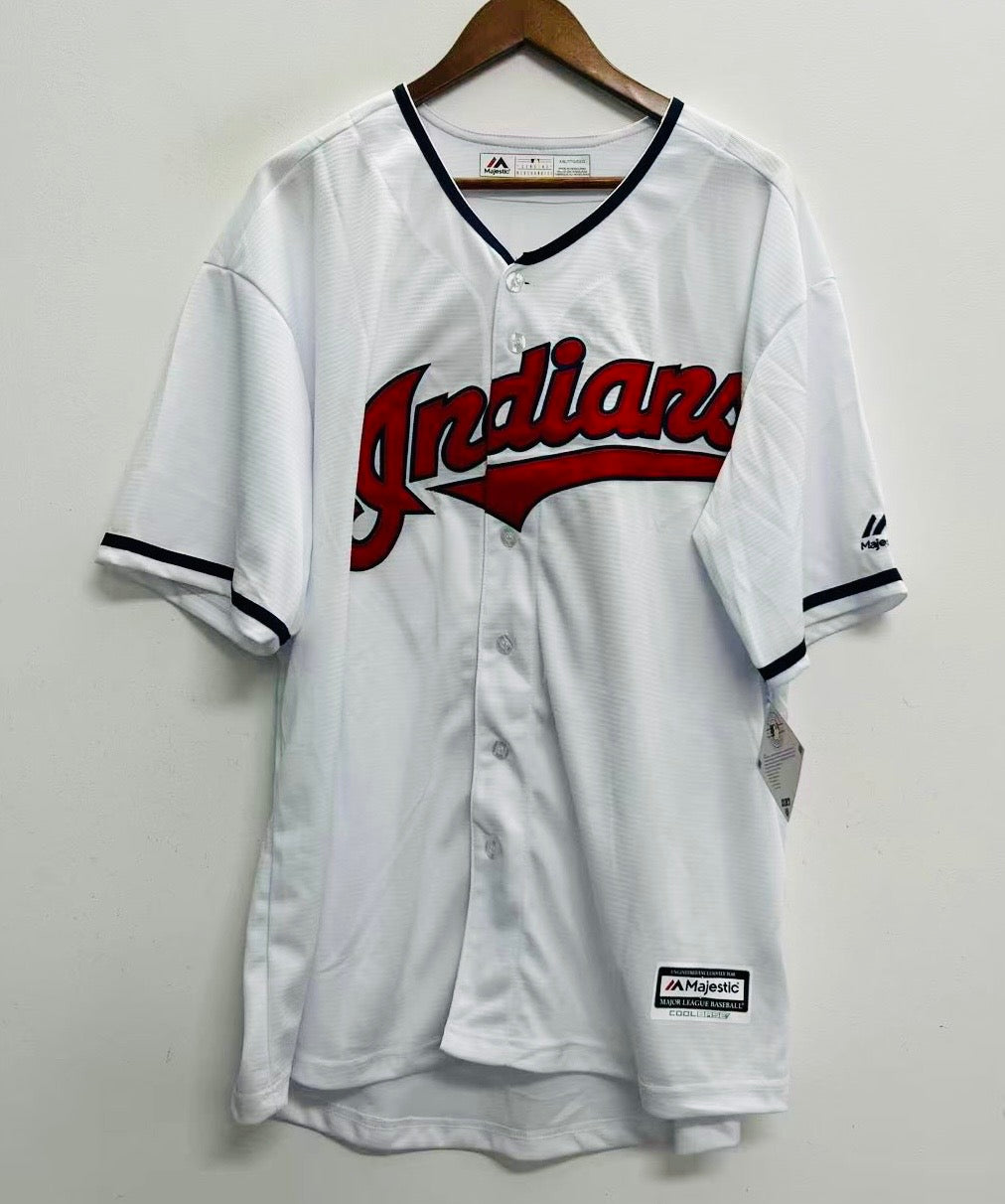 Trevor Bauer Cleveland Indians Official MLB Majestic jersey white