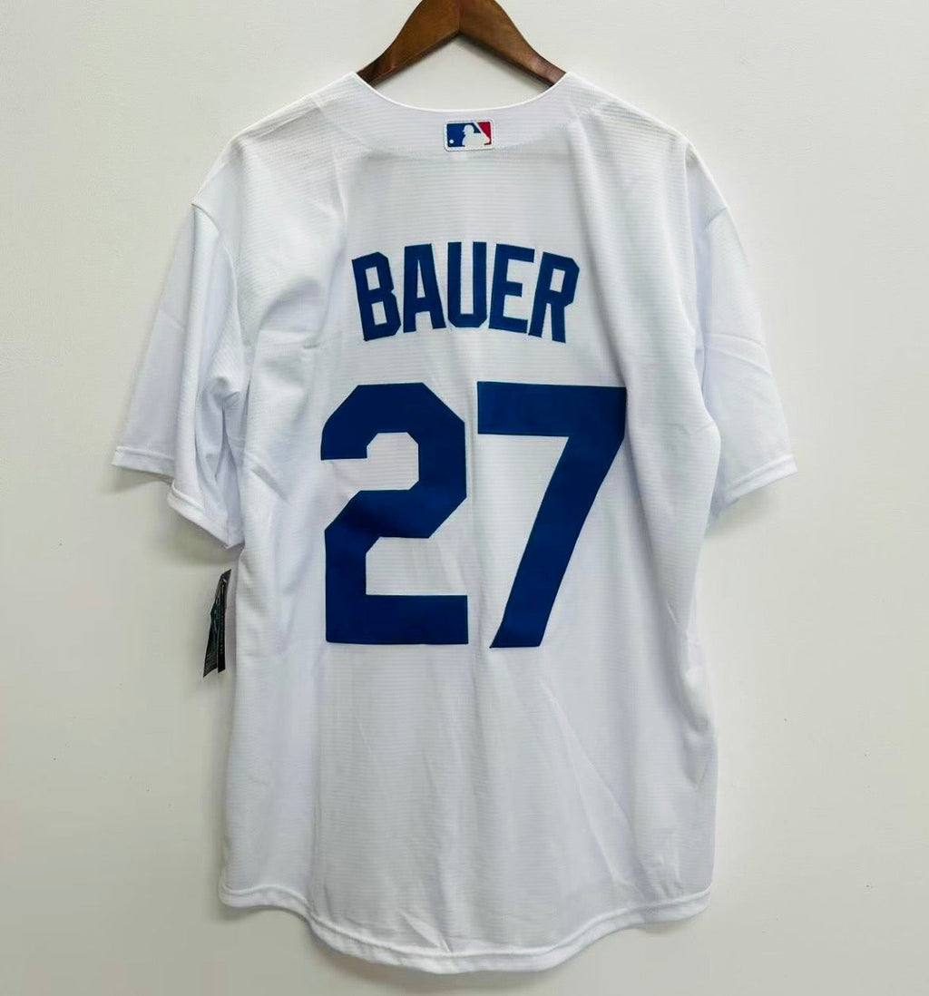 Trevor Bauer Los Angeles Dodgers Official MLB Nike jersey white