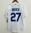 Trevor Bauer Los Angeles Dodgers Official MLB Nike jersey white