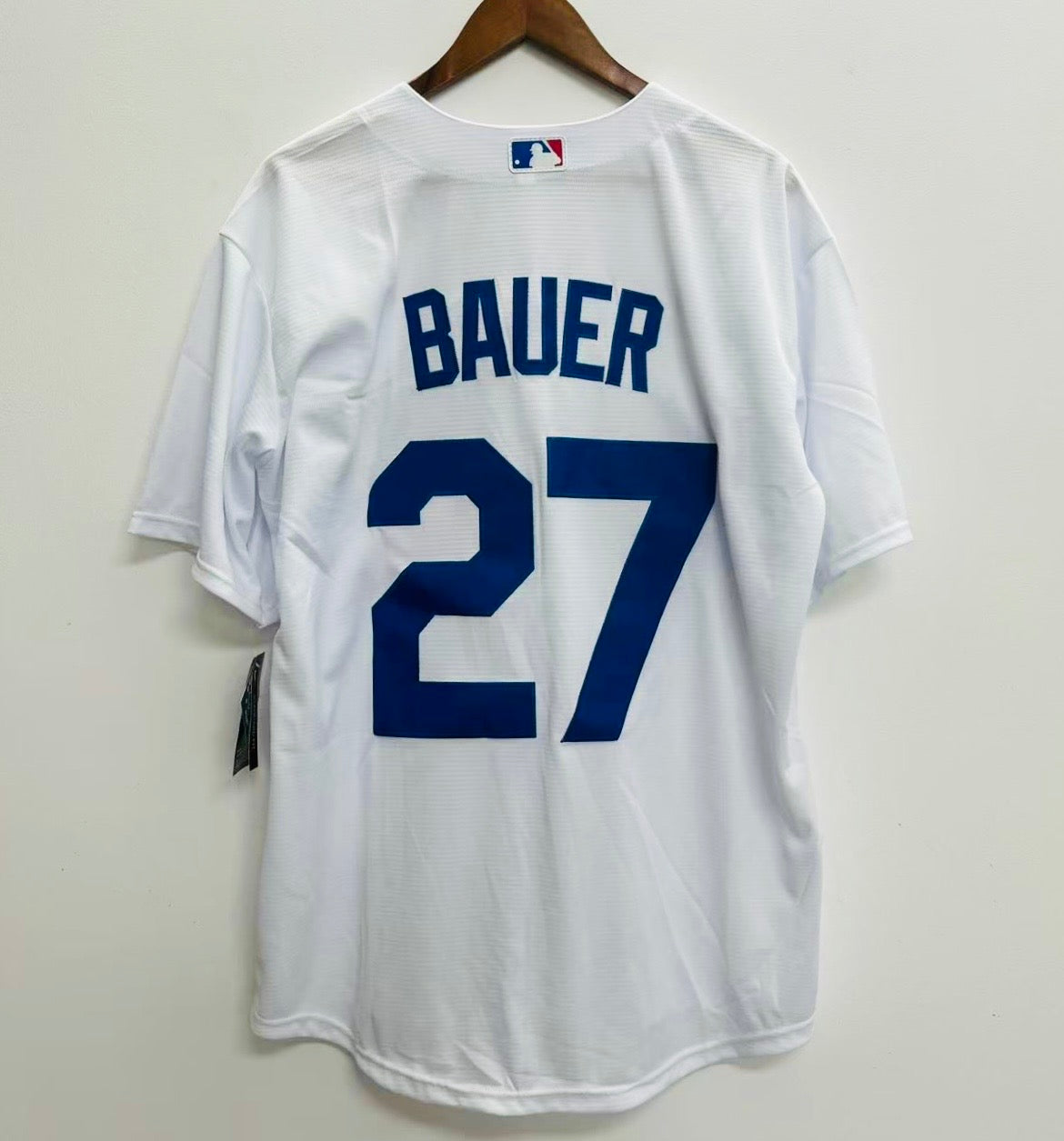 Trevor Bauer Los Angeles Dodgers Official MLB Nike jersey white