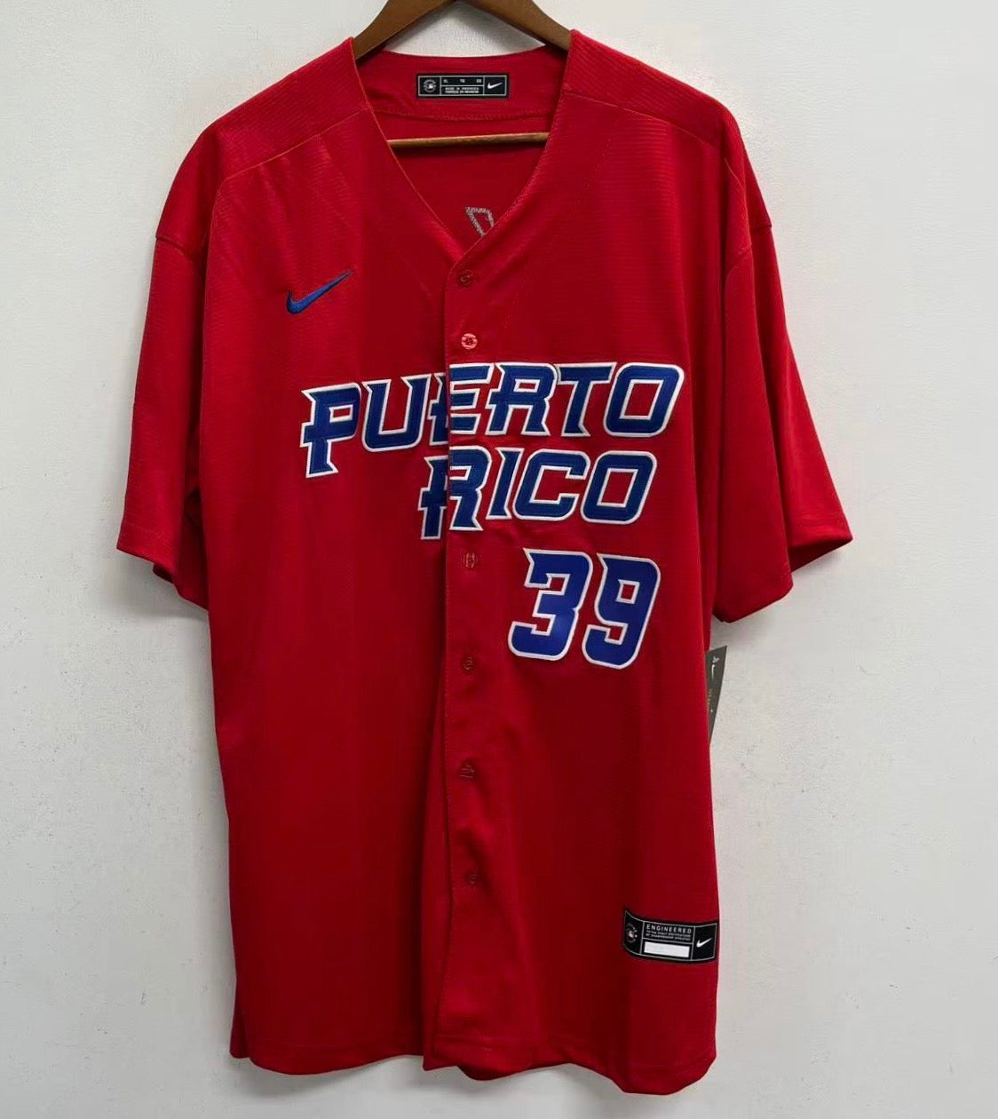 Edwin Diaz Puerto Rico jersey Nike red