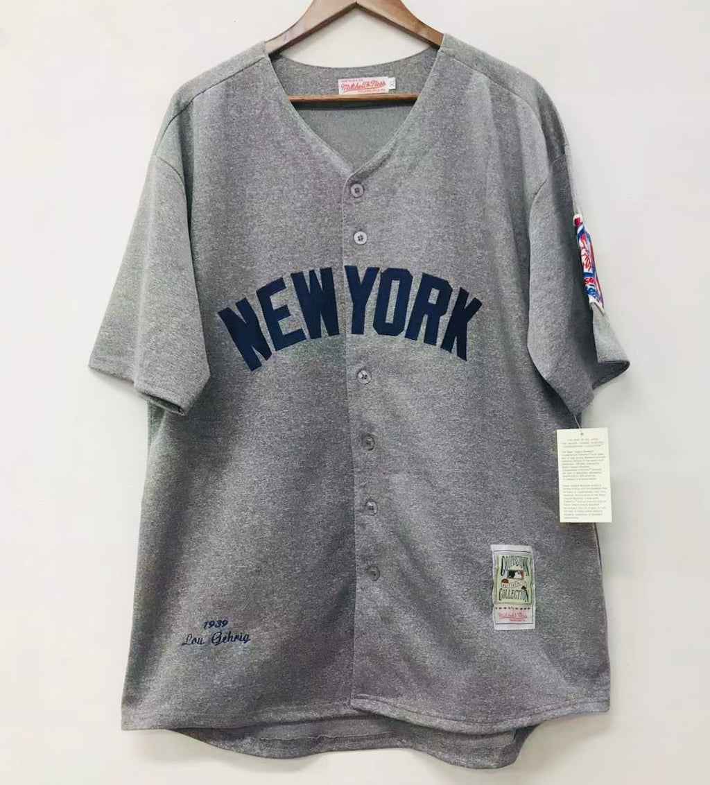 Lou Gehrig 1939 New York Yankees Jersey Mitchell & Ness gray