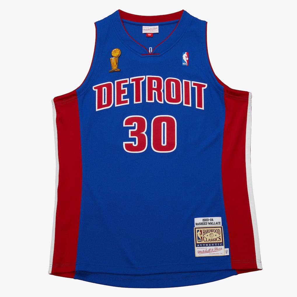 Rasheed Wallace 2003-04 Detroit Pistons Official NBA Mitchell & Ness Jersey