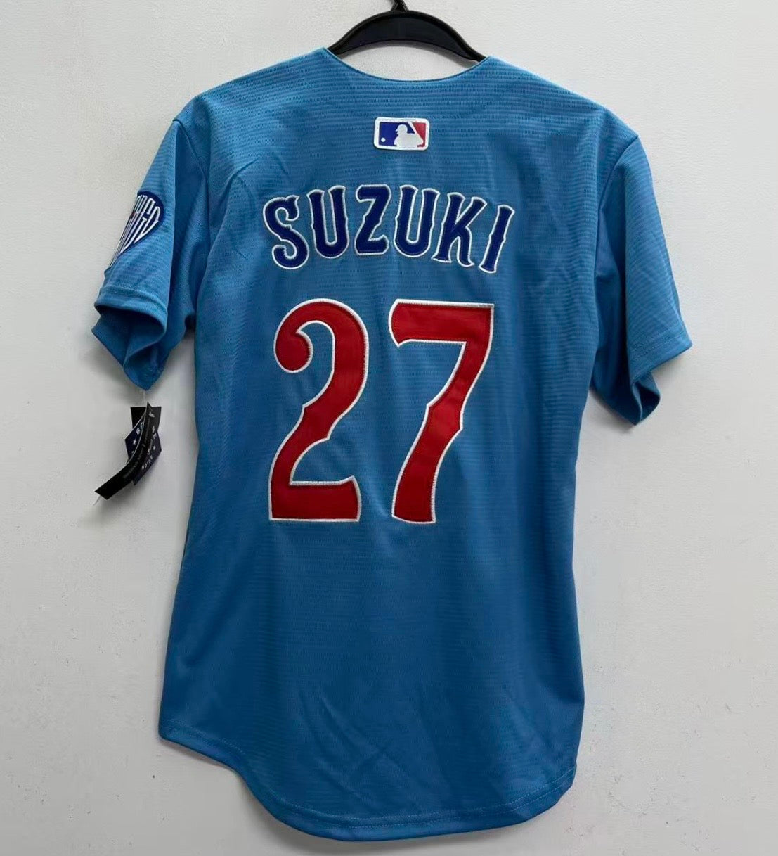 Seiya Suzuki YOUTH KIDS Chicago Cubs Official MLB light blue jersey