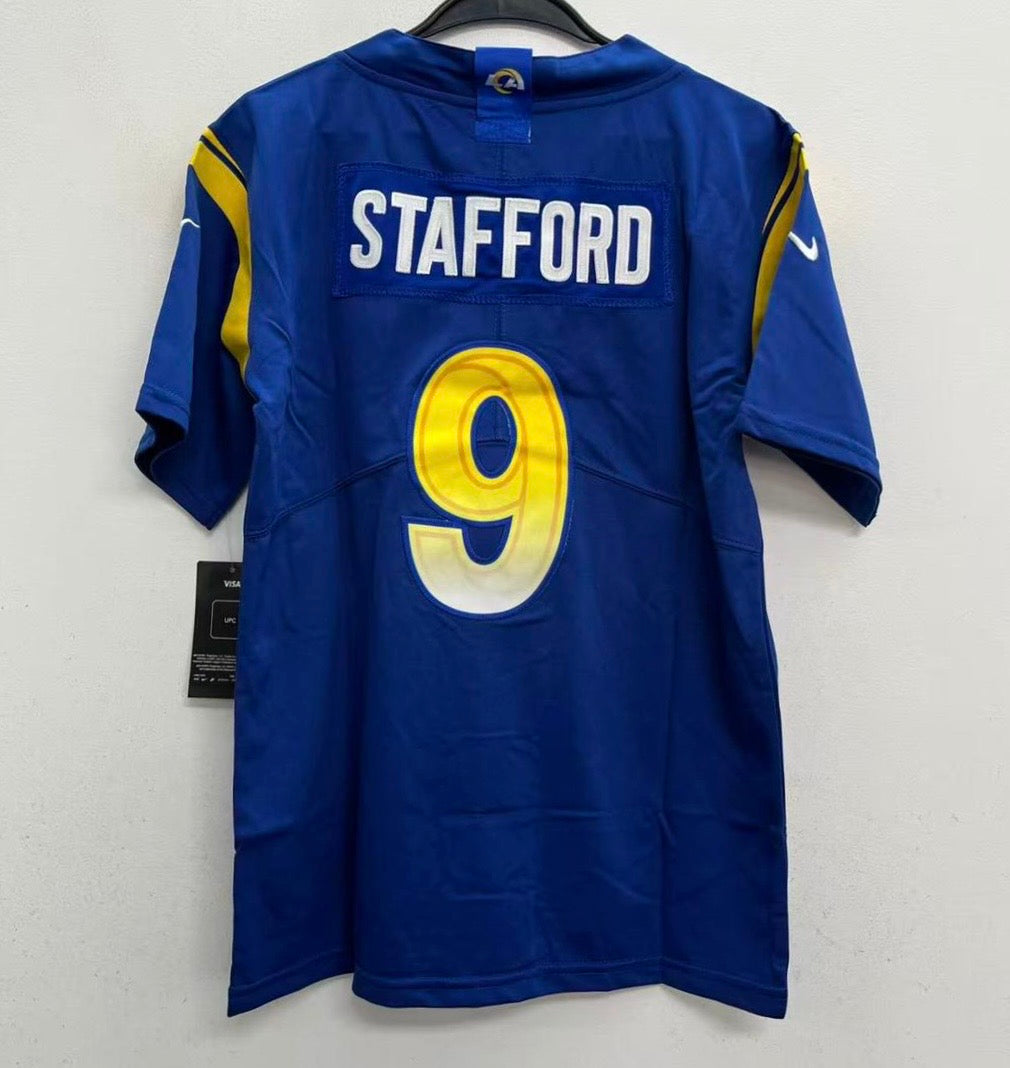 Matthew Stafford YOUTH KIDS Los Angeles Rams Official NFL Jersey blue