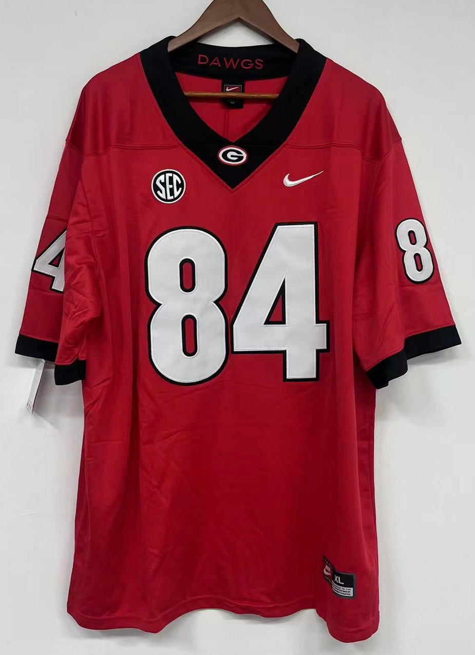 Ladd McConkey Georgia Bulldogs Official NCAA Jersey red