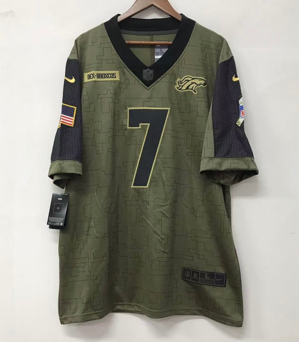 John Elway Denver Broncos Official NFL military salute to service Nike Jersey