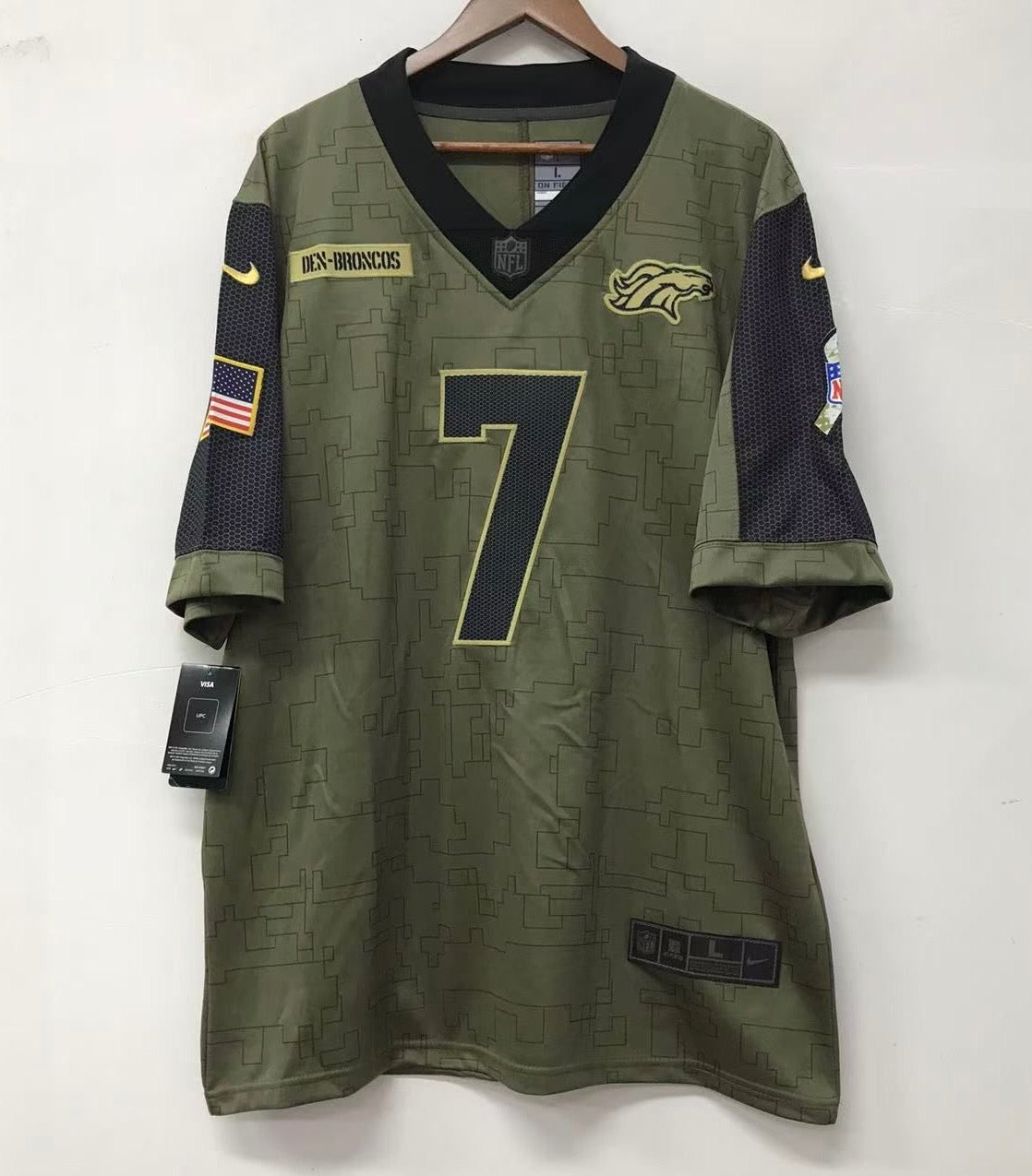 John Elway Denver Broncos Official NFL military salute to service Nike Jersey