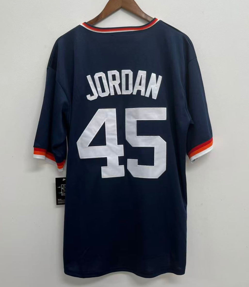 Michael Jordan Chicago White Sox Jersey Navy Blue