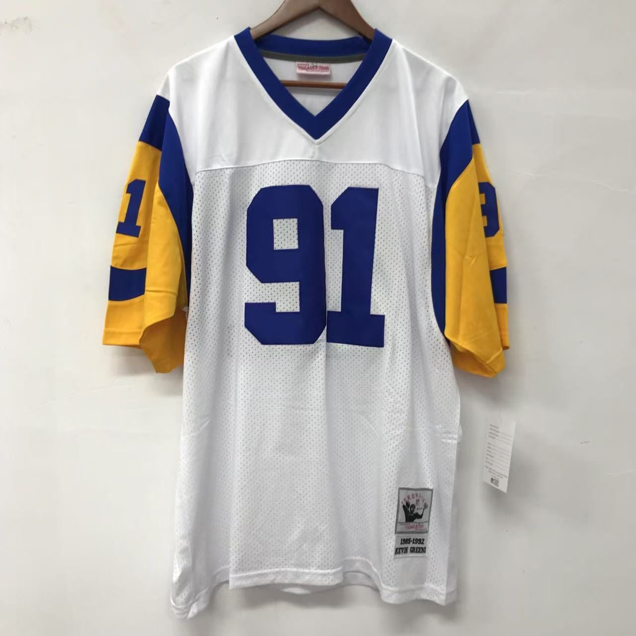 Kevin Greene Los Angeles Rams NFL Mitchell  & Ness Jersey white
