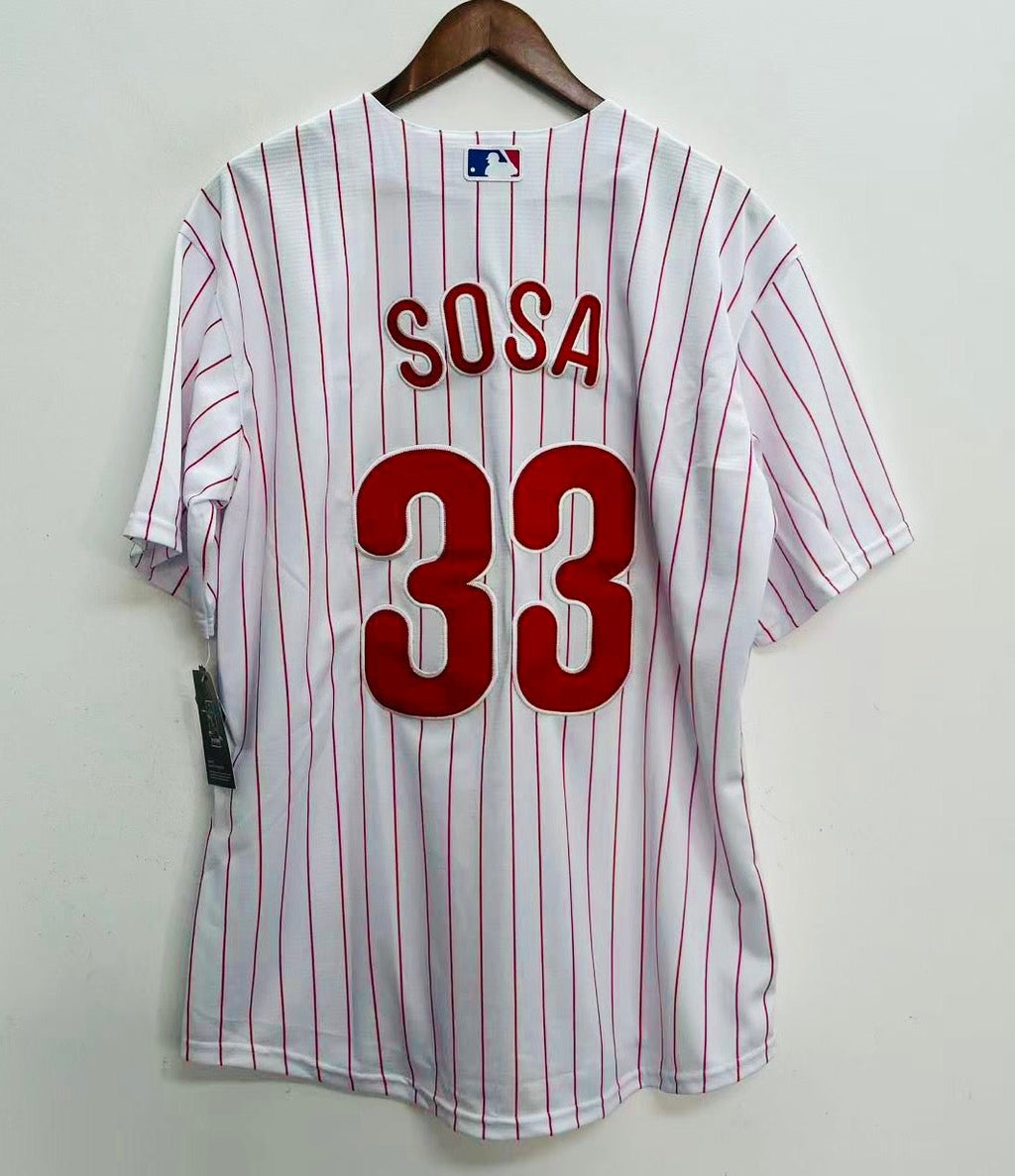 Edmundo Sosa Philadelphia Phillies Jersey white pinstripes Official MLB Nike
