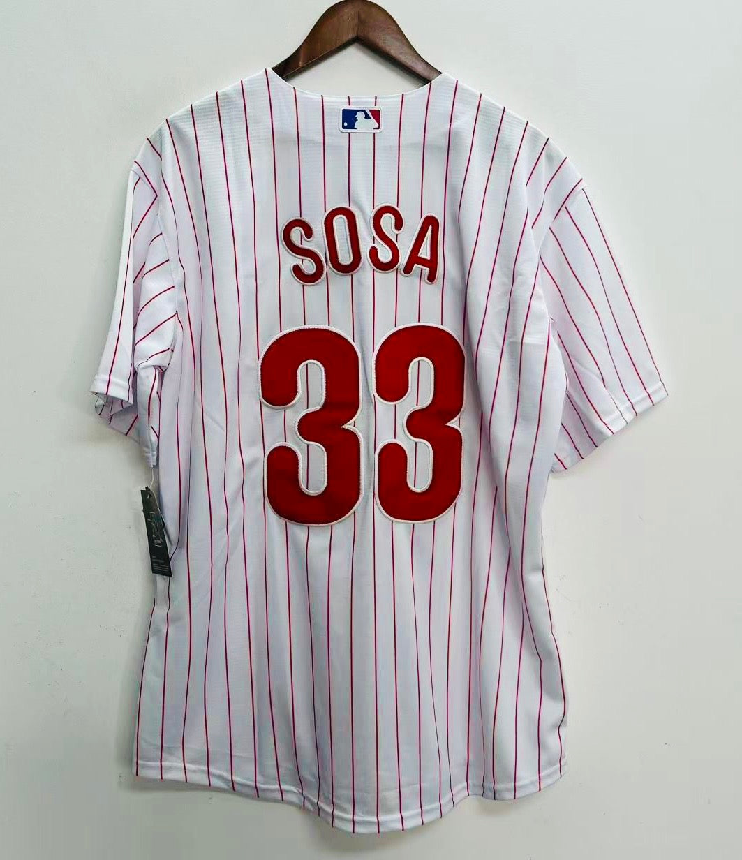 Edmundo Sosa Philadelphia Phillies Jersey white pinstripes Official MLB Nike