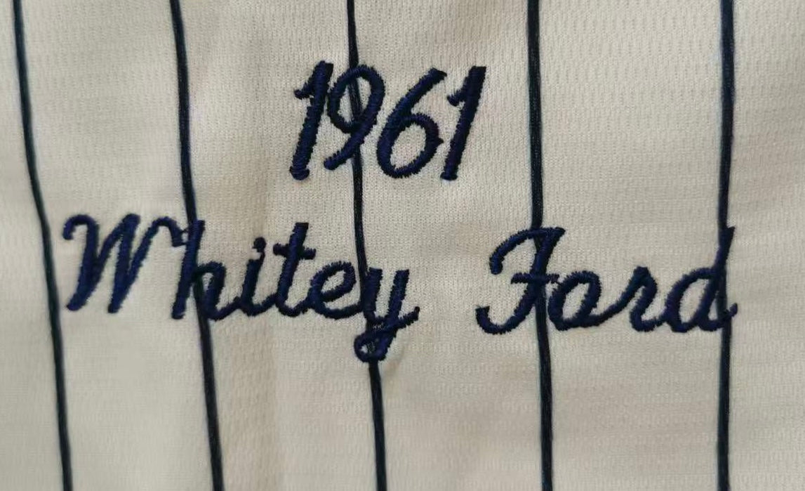 Whitey Ford New York Yankees Jersey pinstripes Mitchell & Ness
