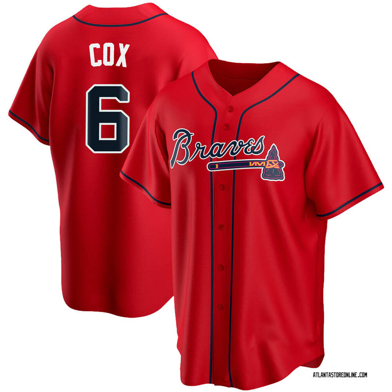 Bobby Cox Atlanta Braves Official MLB Majestic Jersey red