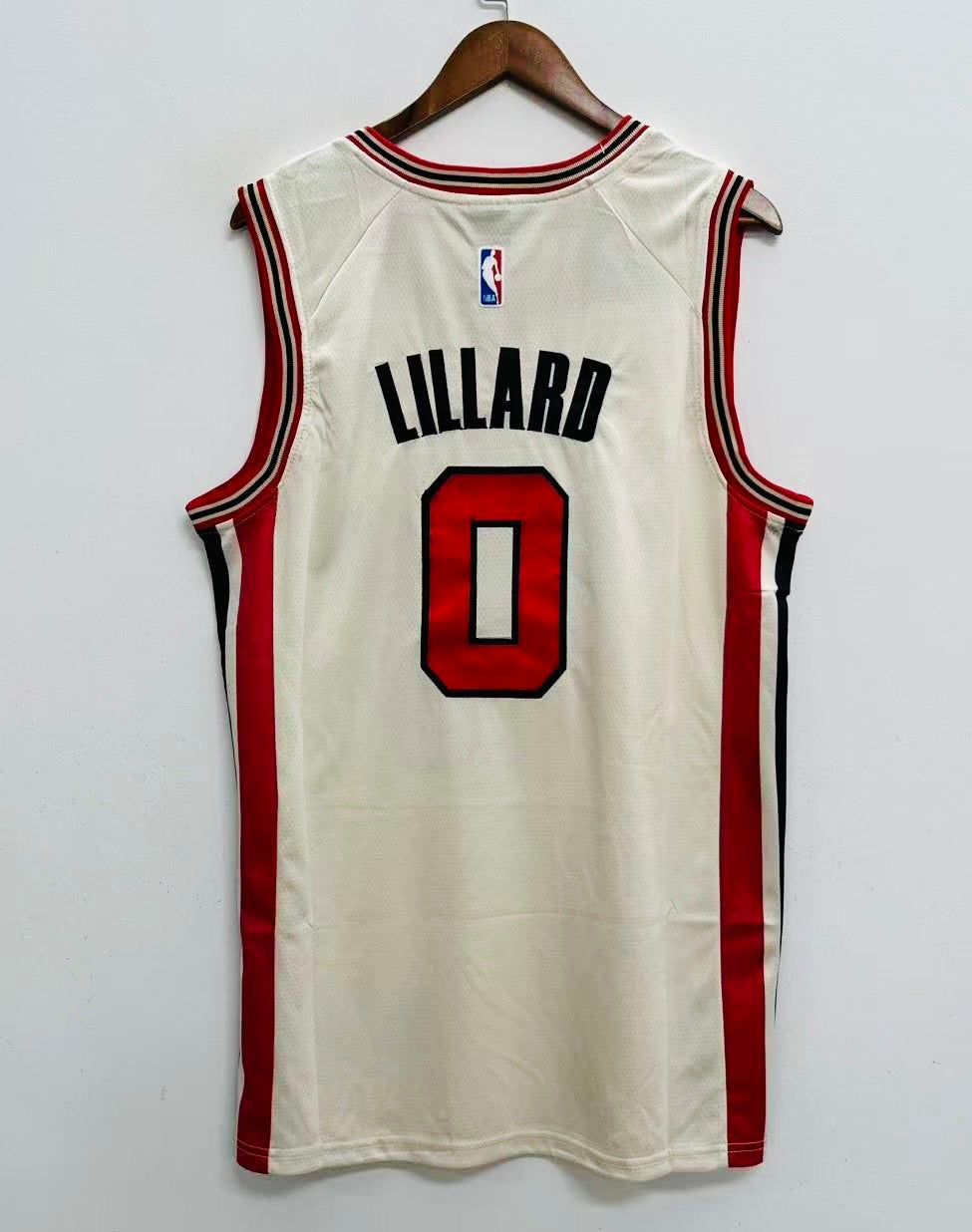Damian Lillard Portland Trailblazers Official NBA Nike Jersey Rip City Cream