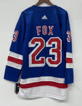 Adam Fox New York Rangers Official NHL Adidas Jersey Blue