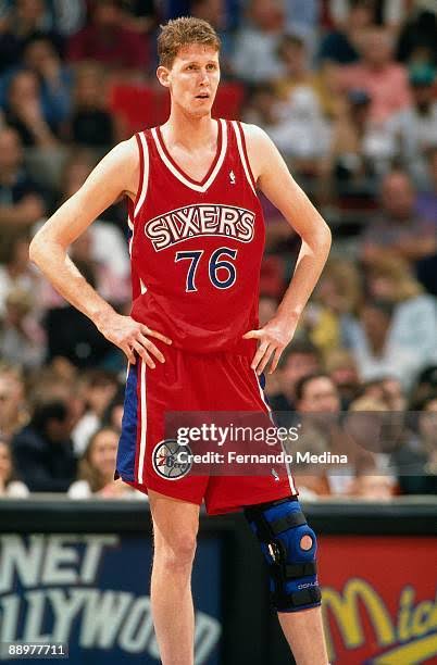 Shawn Bradley Philadelphia 76ers Official custom NBA Jersey