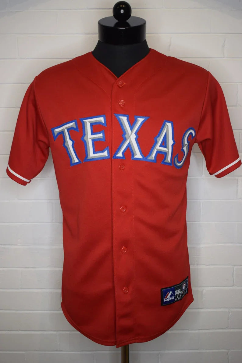 Josh Hamilton Texas Rangers official MLB Jersey Majestic red