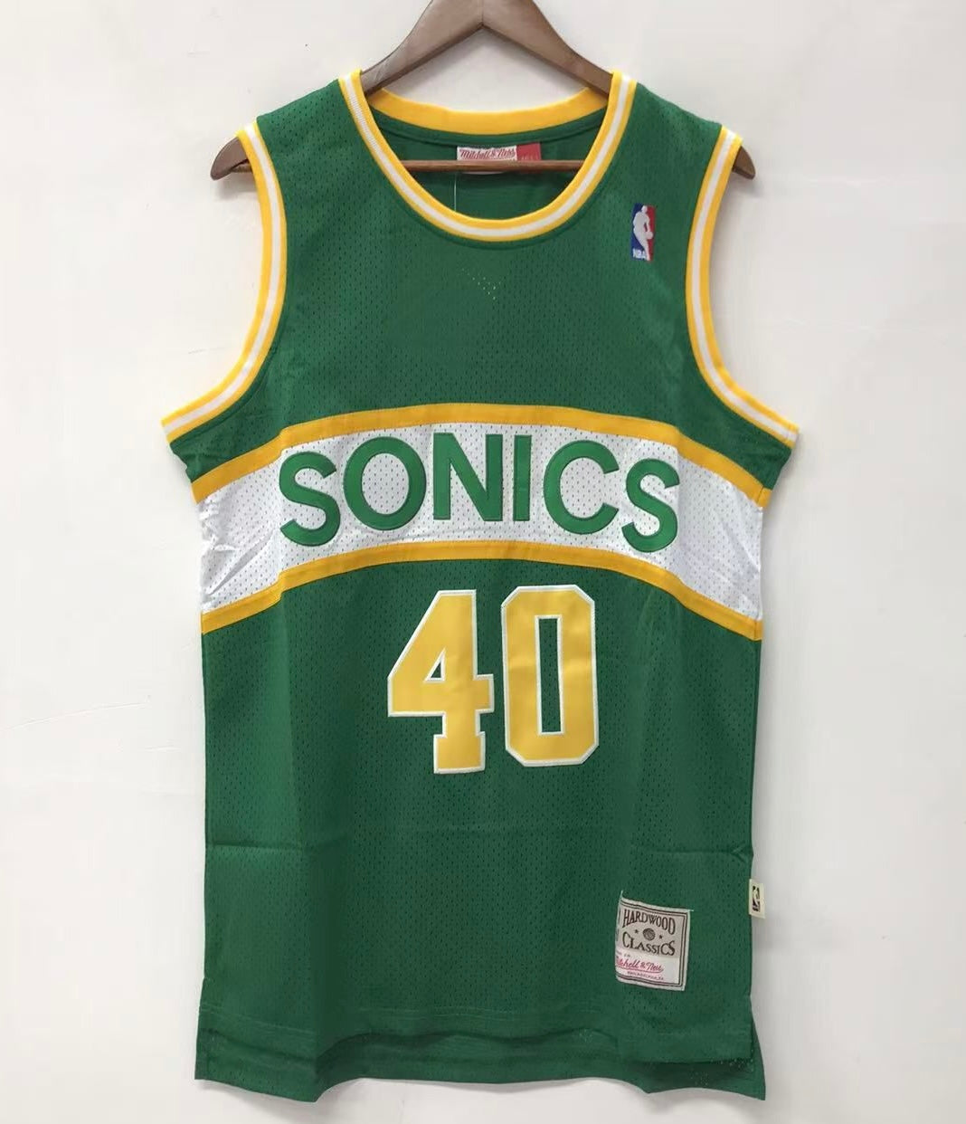 Shawn Kemp Seattle SuperSonics Official NBA Mitchell & Ness retro Jersey