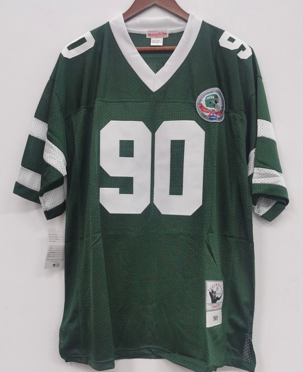 Dennis Byrd New York Official NFL Mitchell & Ness Jersey