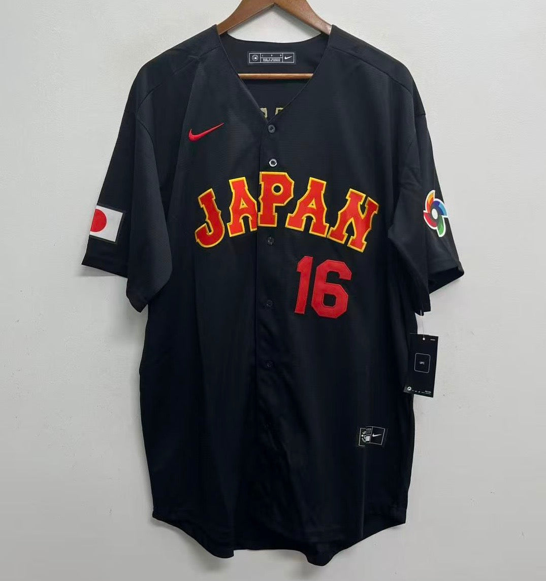 Shohei Ohtani Japan jersey black Nike