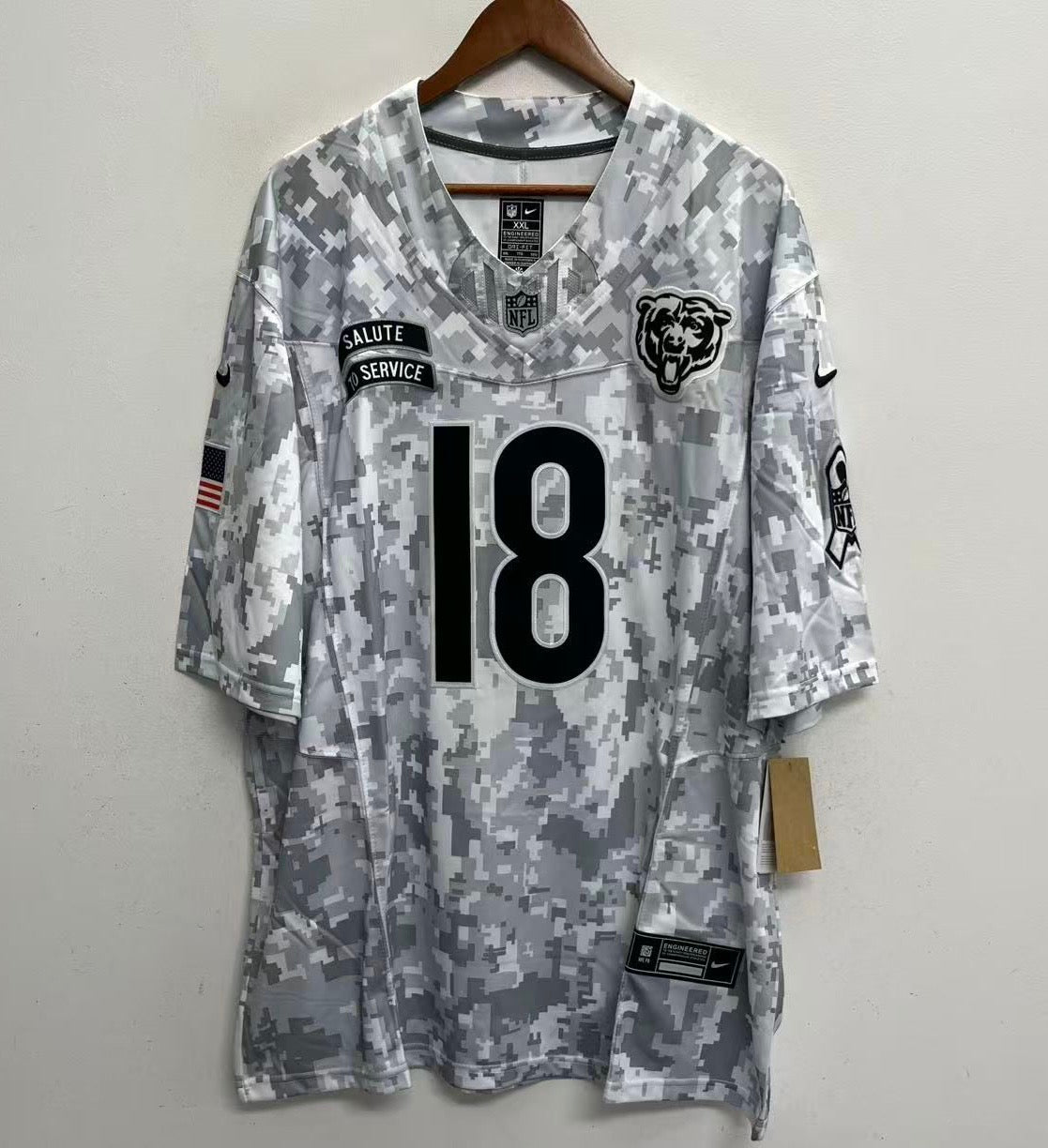 Caleb Williams Chicago Bears 2024 military salute to service Jersey Nike