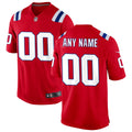 Any name & Number New England Patriots Official NFL Nike  jersey Red