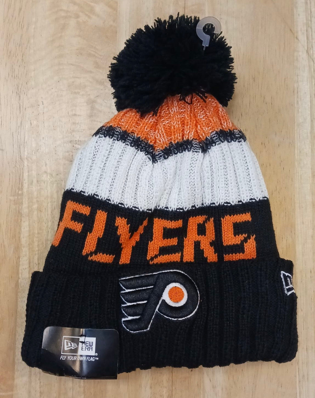 Philadelphia Flyers NHL New Era winter Hat with Pom Pom