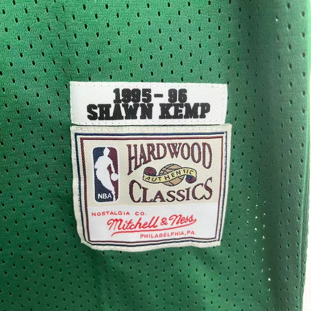 Shawn Kemp Seattle SuperSonics Official NBA Mitchell & Ness retro Jersey
