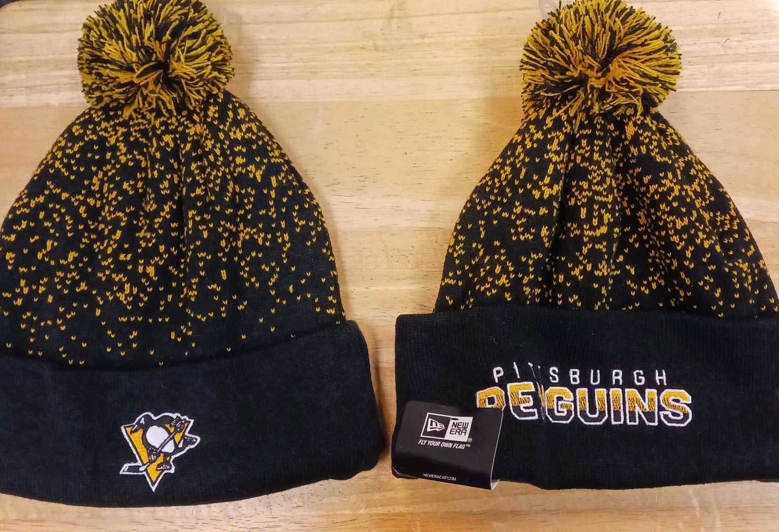 Pittsburgh Penguins NHL New Era winter Hat with Pom Pom