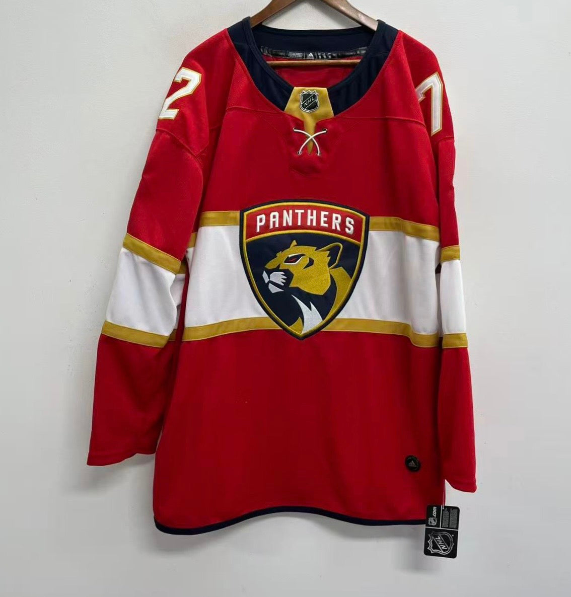 Sergei Bobrovsky Florida Panthers Official NHL Adidas Jersey Red