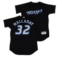 Roy Halladay YOUTH KIDS Toronto Blue Jays Official MLB  Jersey Majestic black