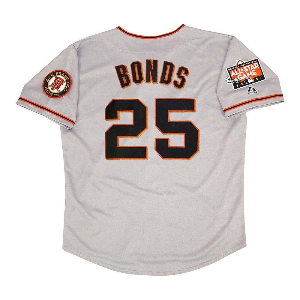 Barry Bonds YOUTH KIDS SAN FRANCISCO Giants Official MLB Majestic Jersey gray