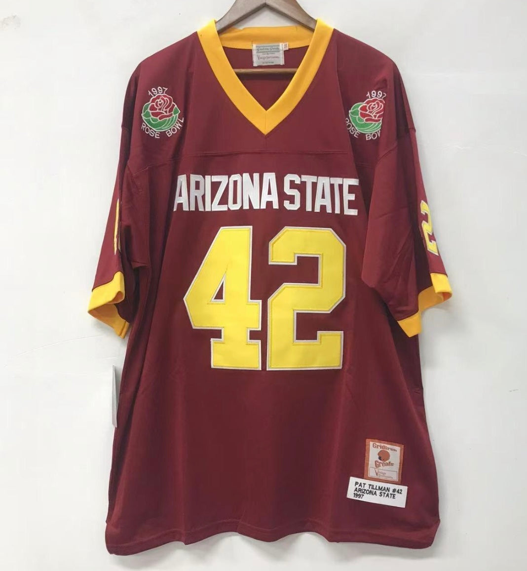 Pat Tillman Arizona State Jersey Stitched lettering and numbers