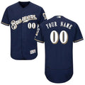 Milwaukee Brewers Any Name and Number customized YOUTH KIDS Official MLB Majestic jersey blue
