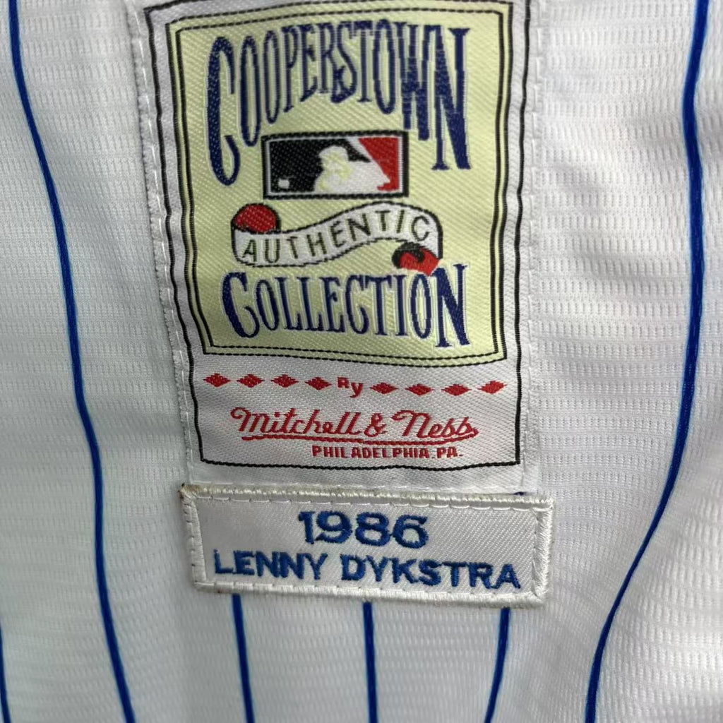 Len Lenny Dykstra New York Mets Jersey Mitchell & Ness white