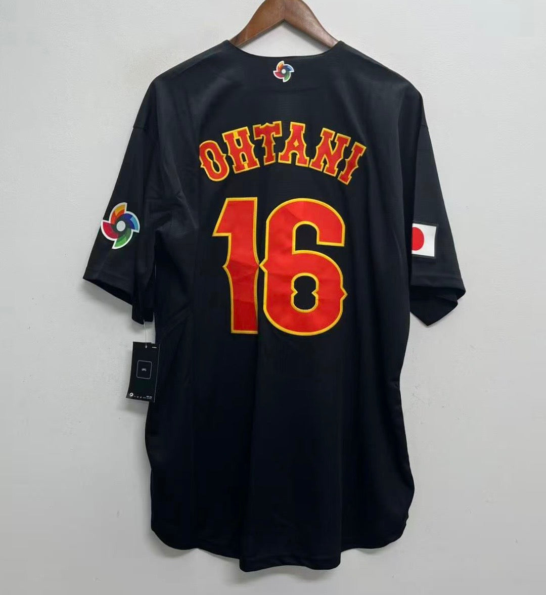 Shohei Ohtani Japan jersey black Nike