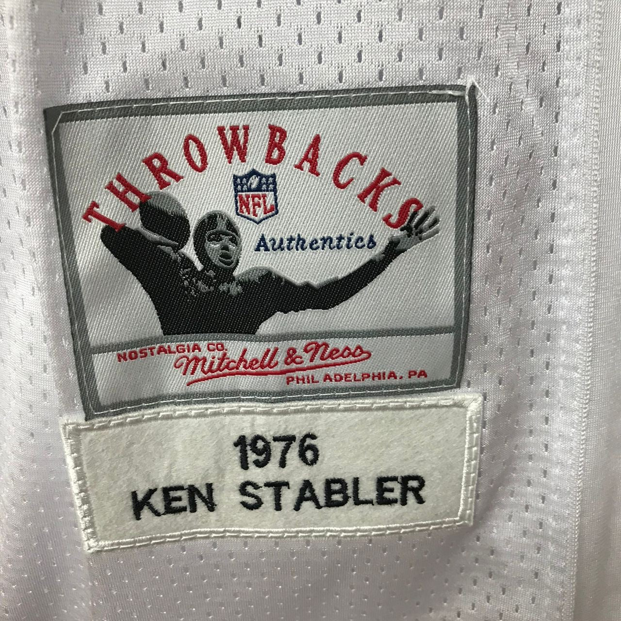 Ken Stabler Oakland Raiders NFL Mitchell & Ness Jersey white