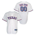 Any Name and Number Texas Rangers customized YOUTH KIDS Official MLB Majestic jersey white