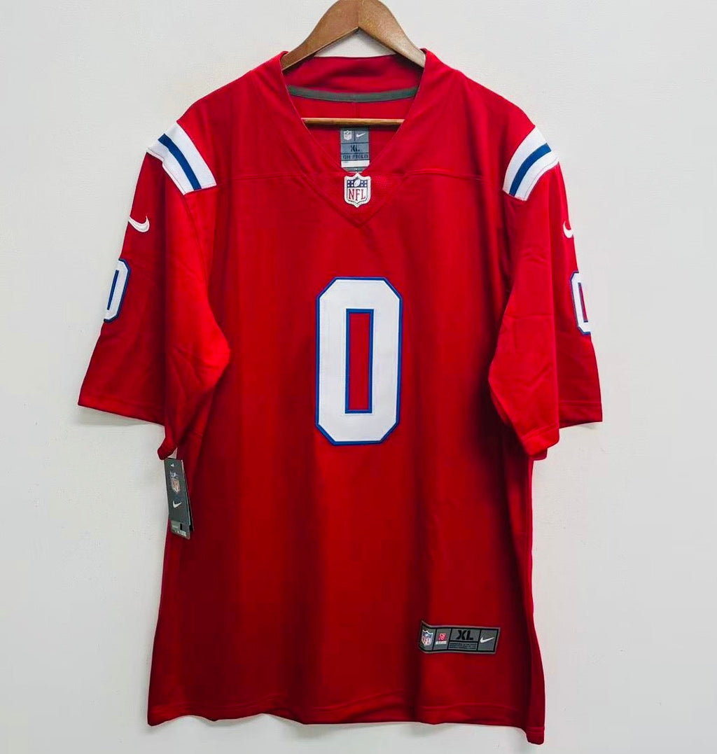 Christian Gonzalez New England Patriots NFL Official NIKE Jersey red