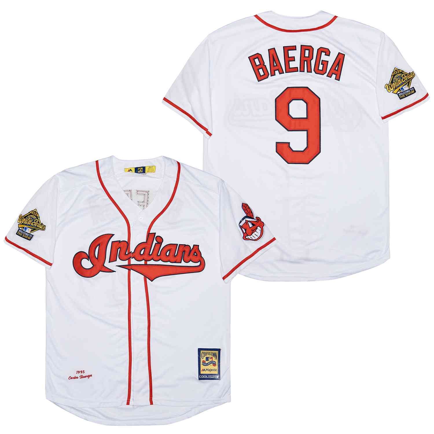 Carlos Baerga Cleveland Indians 1995 Works Series Jersey Majestic