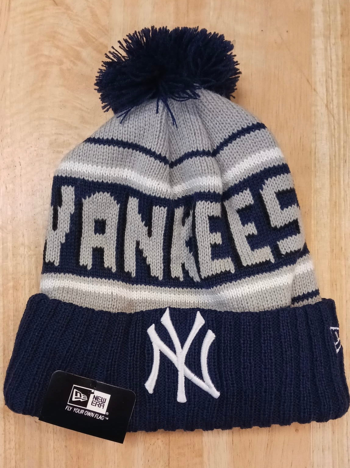 New York Yankees MLB New Era winter knit Hat with Pom Pom