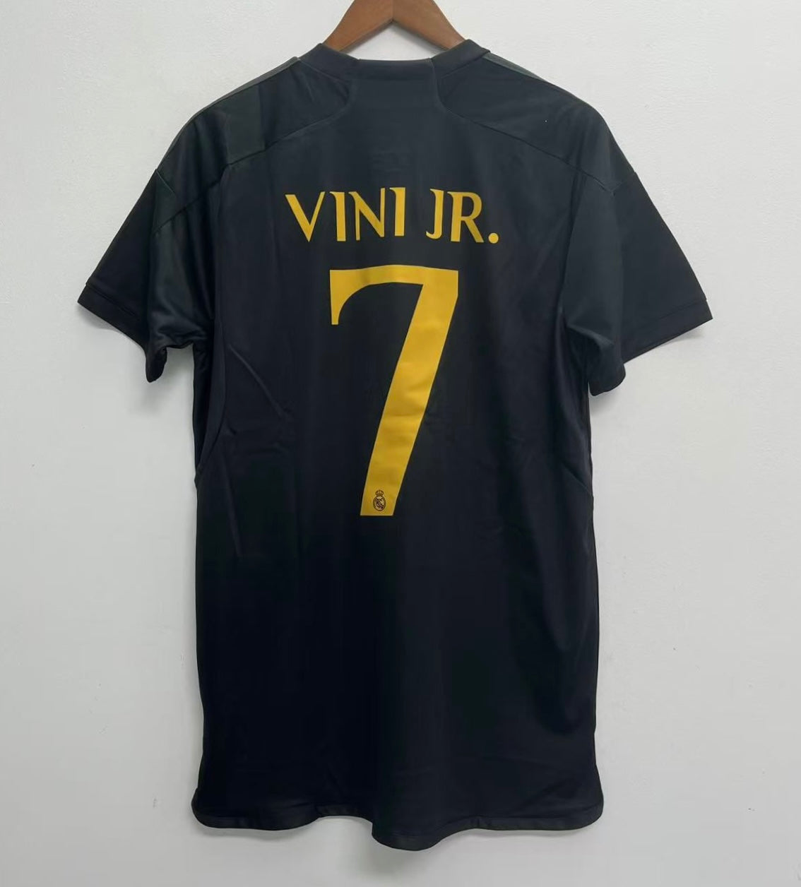 Vini Jr. Real Madrid Soccer Futbol Adidas Jersey adult sizes black