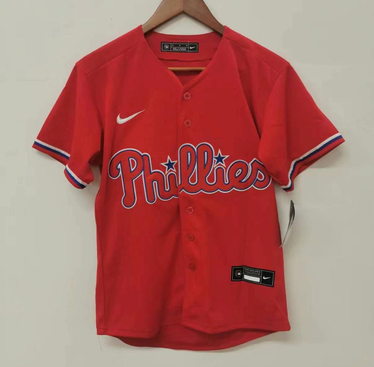 Brandon Marsh YOUTH KIDS Philadelphia Phillies Official MLB Nike Jersey red