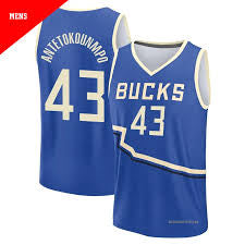 Thanasis Antetokounmpo Milwaukee Bucks Official NBA Jersey
