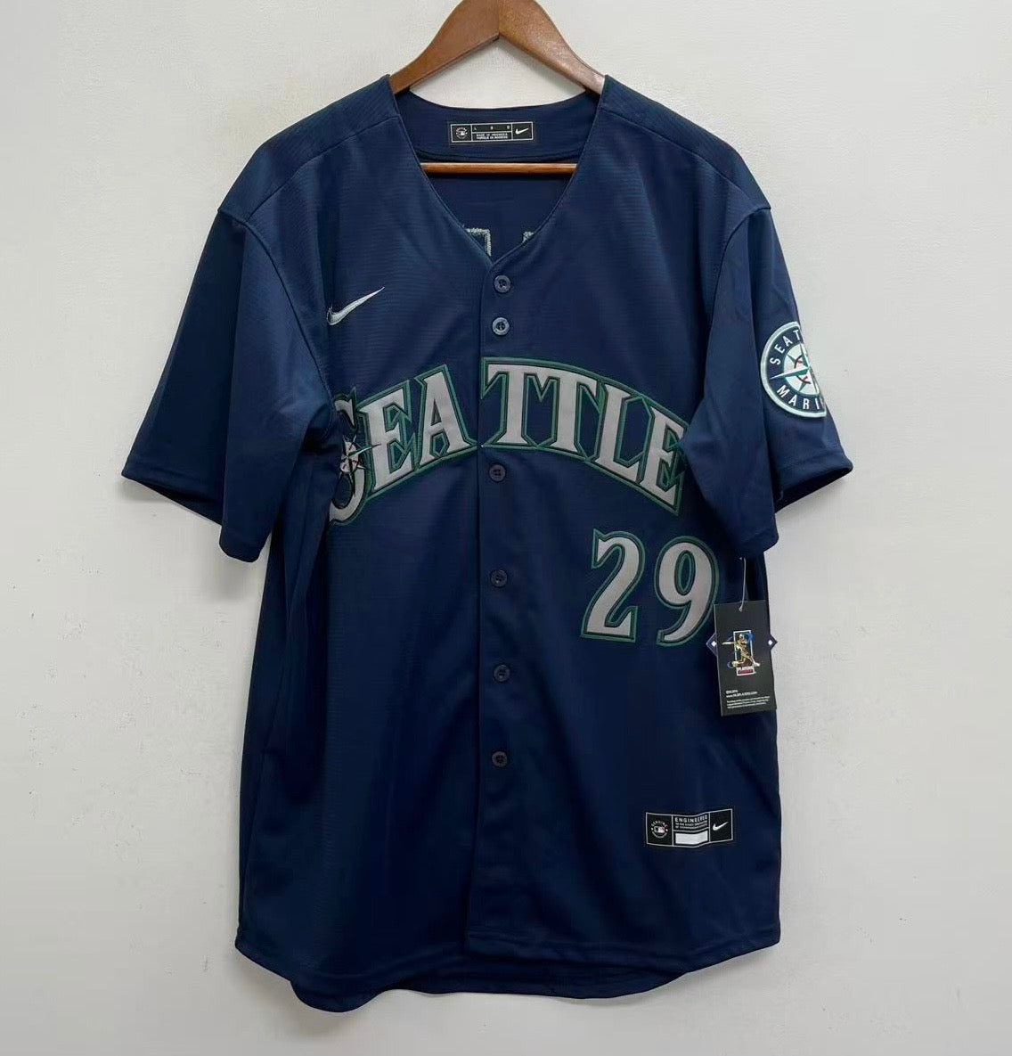 Cal Raleigh Seattle Mariners Official MLB Nike Jersey blue