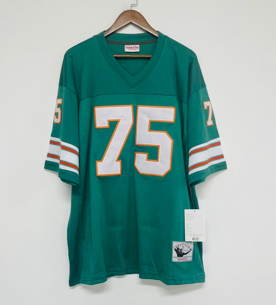 Any name & Number 1970’s Miami Dolphins NFL Mitchell & Ness jersey