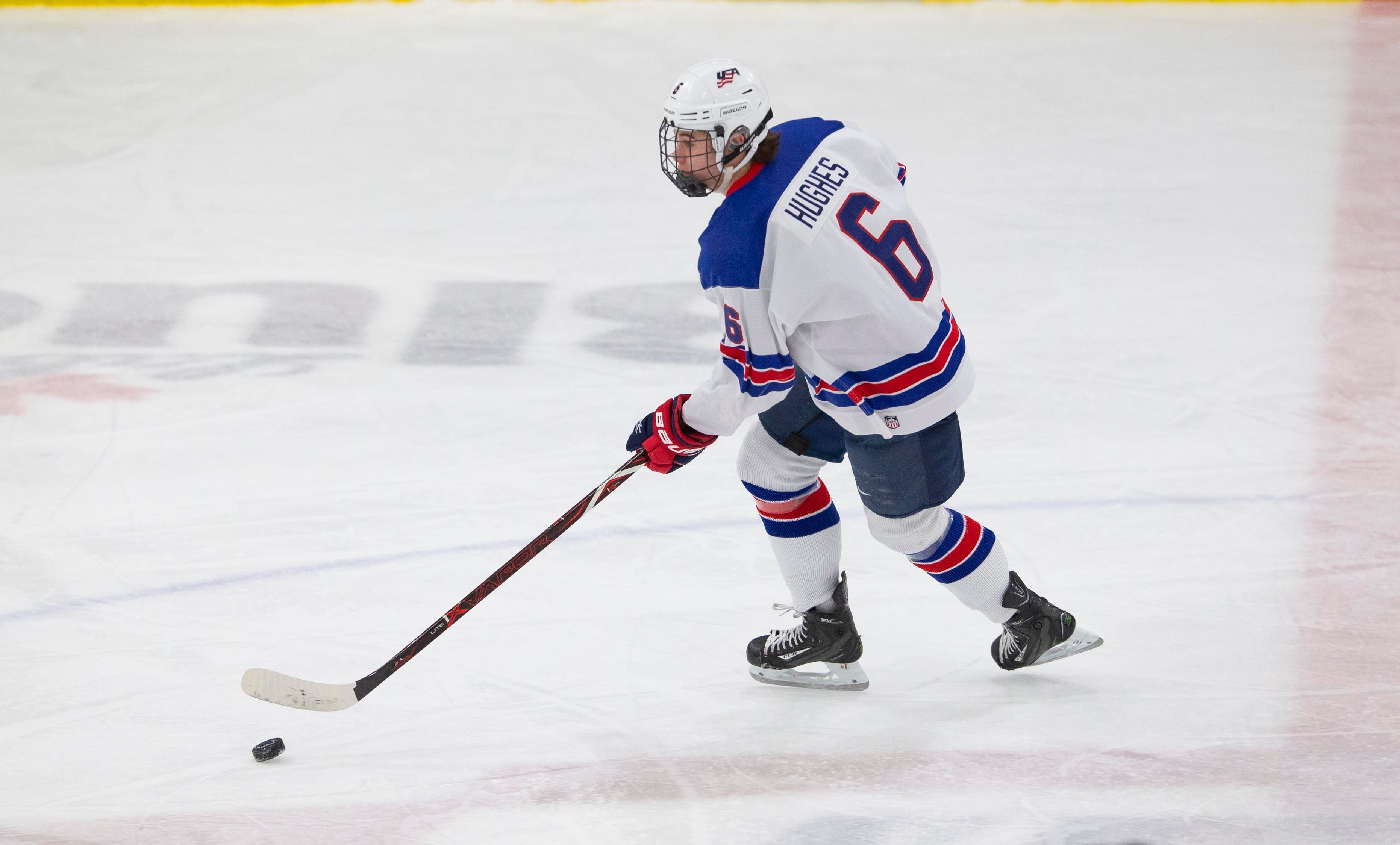 Jack Hughes Team USA Hockey Official Nike Jersey