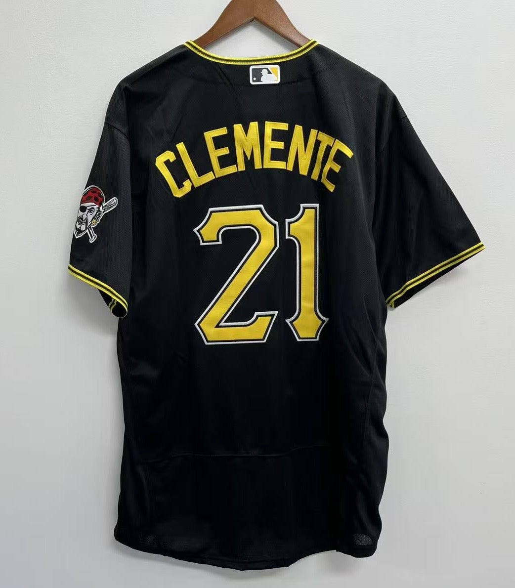 Roberto Clemente Pittsburgh Pirates Official MLB Nike Jersey Black