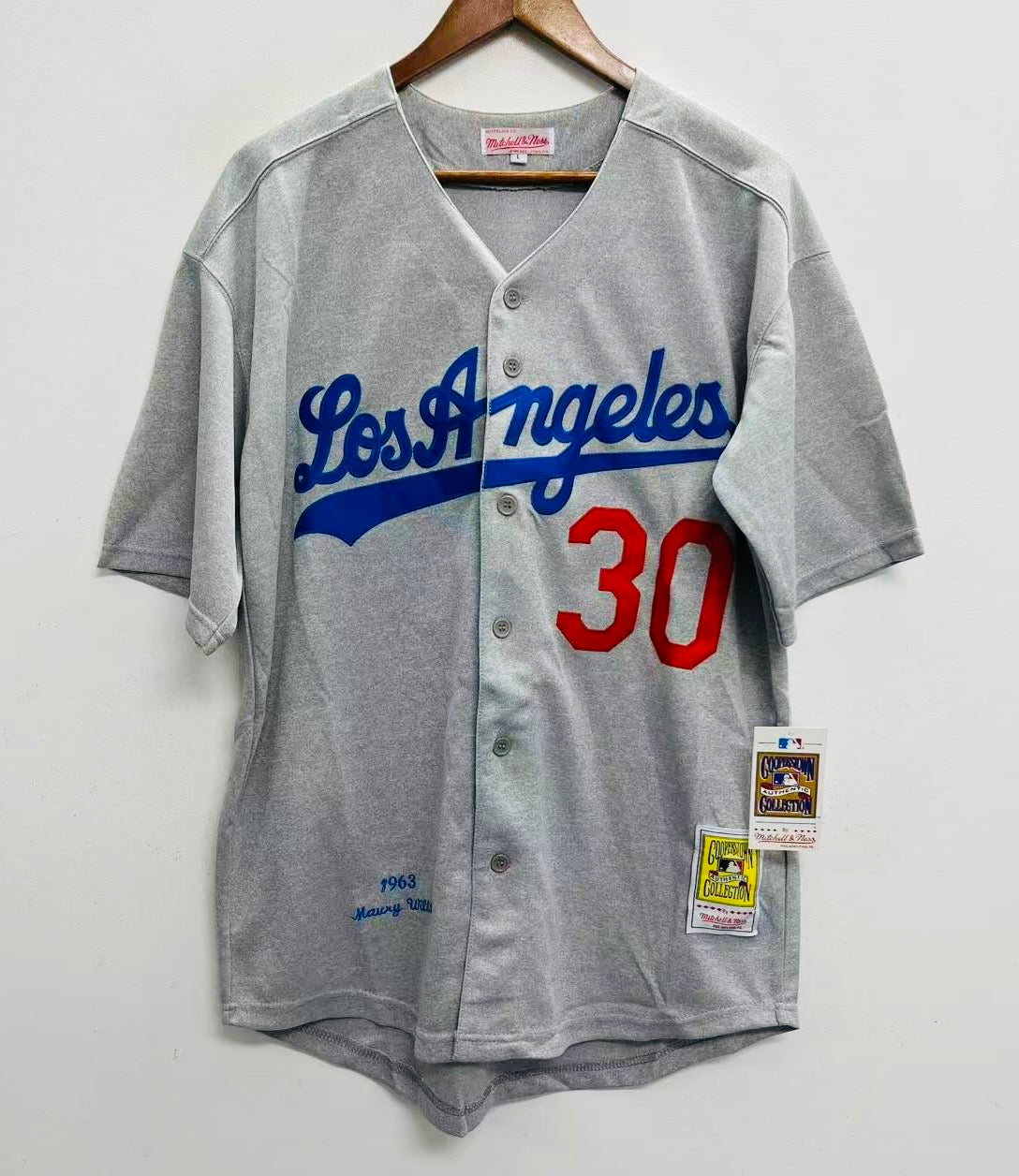 Maury Wills Los Angeles Dodgers Jersey Mitchell & Ness